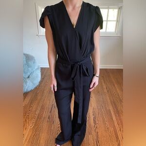 Black Diane von Furstenberg jumpsuit